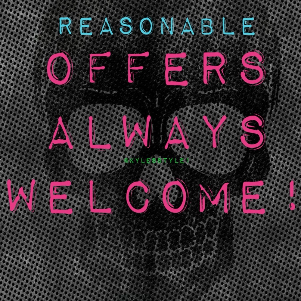 Reasonable offers will most likely be accepted!